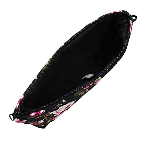 Cute Travel Makeup Bag Cosmetic Bag Small Pouch Gift for Women (Flowers) - color: Flowers