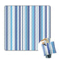 2 in 1 Tote Picnic Blanket Waterproof Outdoor Camping Mat,Large Capacity Beach Blanket 80''x80'' 7 Layers Easy to Foldable and Carry. - color: Blue