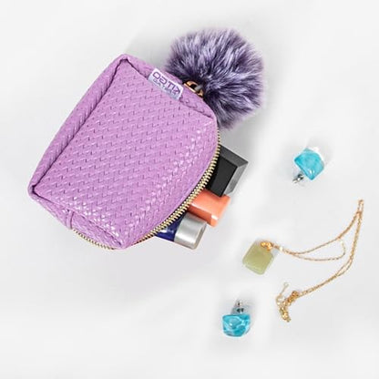 Kitgo Mini First Aid Emergency Clutch Kit -Mother Day Gift Compact Safety Pouch Party Bag with 27 Essential Items for Girl Lady Mother Wife Nurse for Girl Lady Mother Wife Nurse - color: Taro Purple