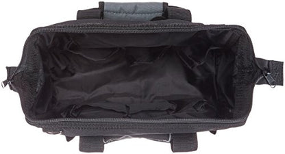 Amazon Basics Durable Wear-Resistant Tool Storage Bag with Adjustable Shoulder Strap, Portable Tool Organizer, 16 Pockets, 12 in, Black & Gray - size: Small Standard Bag
