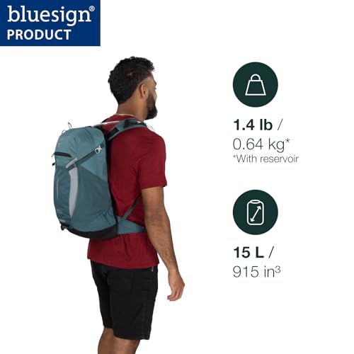 Osprey Sportlite Lightweight Hiking Backpack with Hydraulics Reservoir for Men & Women - Everyday Hydration Travel Bag - color: Serenity Blue, style: 20l