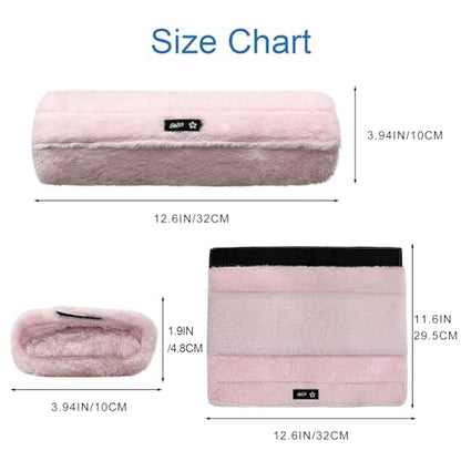 SPRING SEAON Wheelchair Armrest Covers 2 Pack Soft Memory Foam Wheelchair armrest Pads Wicking Washable for Office Transport Chair (Pink) - color: Pink