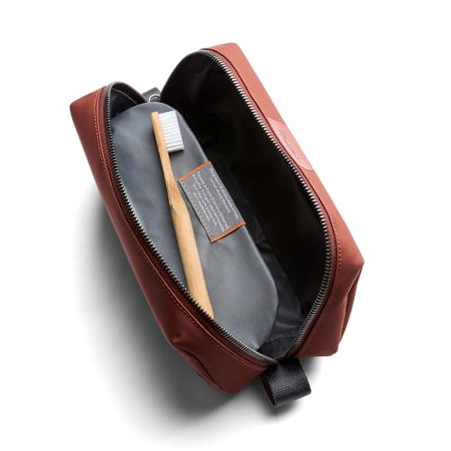 Bellroy Toiletry Kit (Unisex Toiletry Bag, Zipper Closure, Water-Resistant Lining, Toothbrush Sleeve with Magnetic Closure, Internal Mesh Pocket Organization) -Bronze - color: Clay