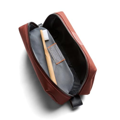 Bellroy Toiletry Kit (Unisex Toiletry Bag, Zipper Closure, Water-Resistant Lining, Toothbrush Sleeve with Magnetic Closure, Internal Mesh Pocket Organization) -Bronze - color: Clay