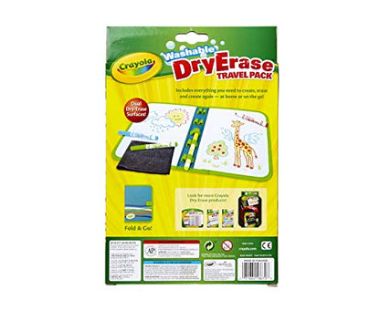 Crayola Washable Dry Erase Travel Pack, Whiteboard for Kids, Ages 4, 5, 6, 7 (Pack of 2) - size: 5 Piece Set (Pack of 2)