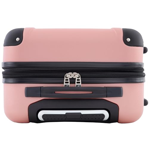 Travelers Club Chicago Hardside Expandable Spinner Luggage, Rose Gold, 22" Carry-On - color: Rose Gold, size: 22" Carry-On