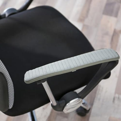 Uonlytech Chair Armrest Cover 17.91X3.74X1.77In Plush Office Chair Armrest Protector with Anti-Slip and Detachable Design for Comfortable Desk Seating