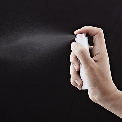 LISAPACK 8ML Atomizer Perfume Spray Bottle for Travel, Empty Refillable Cologne Dispenser, Portable Sprayer (White) - color: White