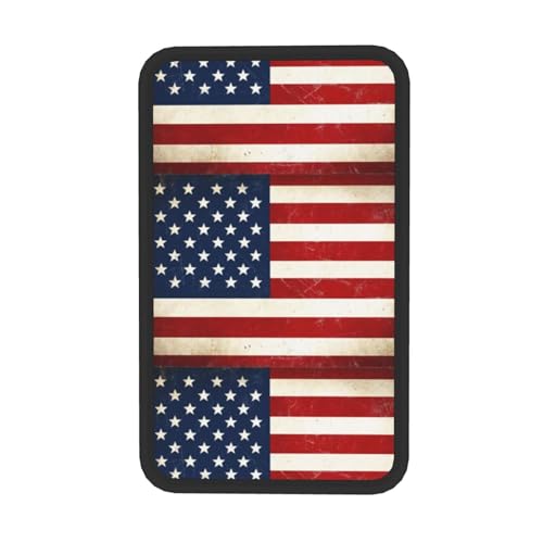 Center Console Cushion Pad Red Blue White American Flag, Universal Car Armrest Cover, Breathable Seat Protector - color: Picture (604)