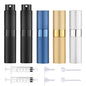 8ML Refillable Travel Perfume Atomizer, Leak Proof Empty Cologne Spray Bottle, Portable Sprayer Travel Essentials for Men Women, 5-Pack - size: M8ml-Bottle-5Pcs