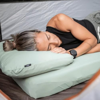 HEST Pillowcase Cooling - Compatible Camp Pillows - Jade Cooling Fabric - Machine Washable - Outdoor Ready - Medium - style: Camp Pillowcase- Medium Cooling