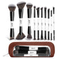10 PCS Travel Makeup Brush Set With Bag, Makeup Brushes, Double-End Multi-functional Brushes for Foundation Powder Blush Eyeliner Eyeshadows, Professional Face Brush Set（White） - color: 10Pcs-White