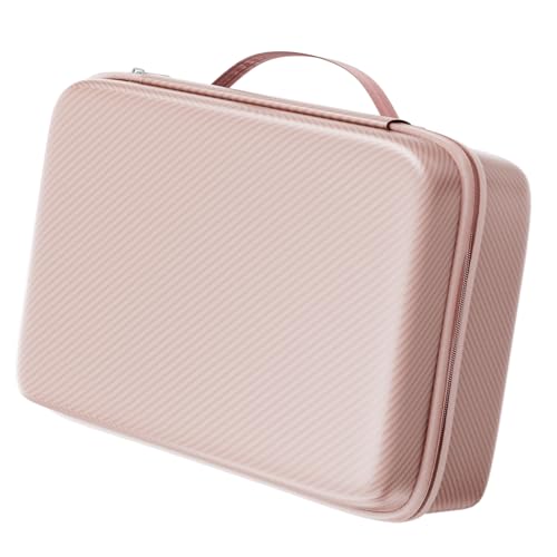 Travel Sunglasses Organizer, Hard Shell Sunglass Case Adjustable Slots for Multiple Sunglass Eyeglass Case - style: Pink + 8 Slots