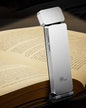 86lux Book Light, Rechargeable Clip-On LED Reading Light for Bed & Night Use - 3 Color Temperatures with Stepless Dimming, Ultralight Bookmark Design for Kids, Book Lovers, Silver - color: Silver