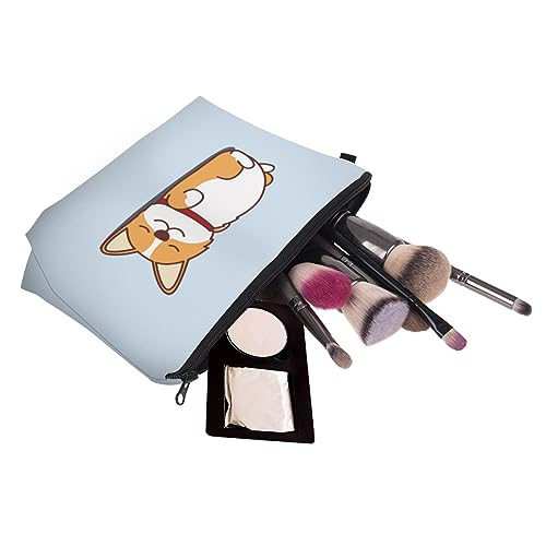 Deanfun Small Makeup Case - Cute and Waterproof Cosmetic Bag for Women(Corgi D5-55061) - color: Corgi 55061