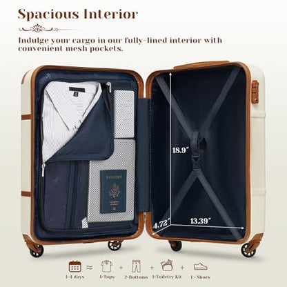 Coolife Luggage Set 3 Piece Suitcase Set Carry On Luggage PC Hardside Luggage TSA Lock Spinner Wheels Telescopic Handle - color: Black, size: 3 piece set (DB/TB/20)
