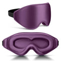 FlyCoco 99% Fully Block Out Light Eye Sleep Mask, 3D Deep Contoured Eyes Cover Zero Pressure, Long Lash Extension Eyes Mask with Adjustable Straps for Sleeping Travel Home Nap Rest Women Men (Purple) - color: Purple