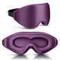 FlyCoco 99% Fully Block Out Light Eye Sleep Mask, 3D Deep Contoured Eyes Cover Zero Pressure, Long Lash Extension Eyes Mask with Adjustable Straps for Sleeping Travel Home Nap Rest Women Men (Purple) - color: Purple