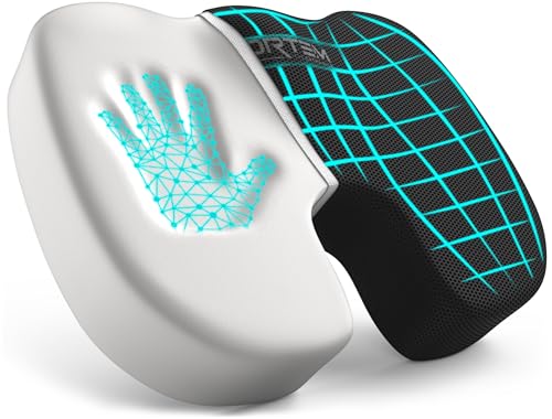 FORTEM Seat Cushion, Office Chair Cushion, Memory Foam Car Seat Cushions, Sciatica Coccyx Tailbone Pain Relief, Chair Cushions for Back Support, Sitting Pad for Gaming, Washable Cover, Non Slip, XL - color: Black Mesh, size: X-Large