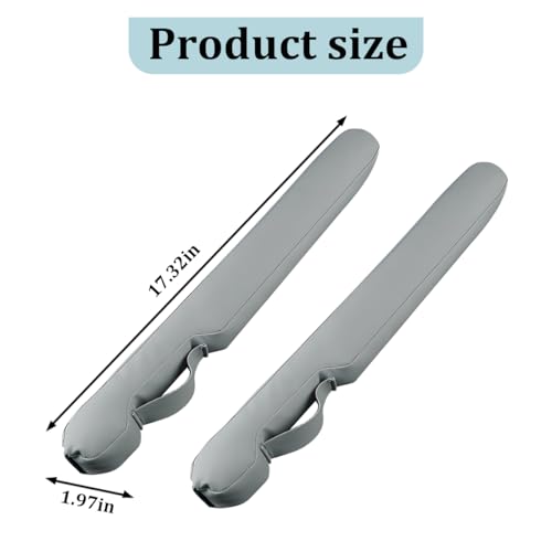 Car Seat Gap Filler, 2PCS Between Vehicle Seats Console Organizer Stop Things from Dropping, Automotive Interior Chair Gap Coverage Fill, Universal for SUV Automobile Truck (Cyan Grey) - color: Cyan Grey