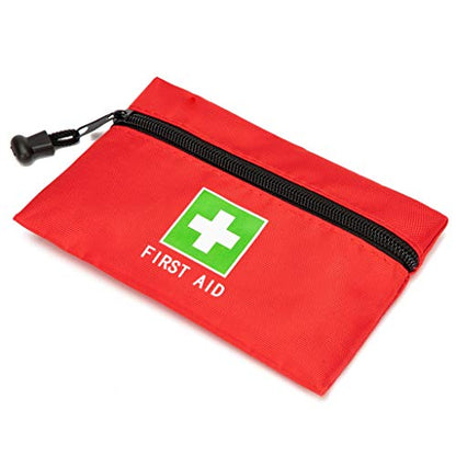 Red Emergency Bag First Aid Small Empty Travel Rescue Pouch First Responder Storage Medicine Pocket Bags for Car Home Office Kitchen (6.3x4.3 12pcs green print) - style: 6.3x4.3inch 12pcs Green Print