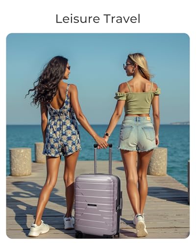 BAGSMART Carry On Luggage 22x14x9 Airline Approved with Spinner Wheels,Lightweight 20 Inch Luggage with TSA Lock,Expandable Hard Shell Carry On Suitcases for Men Women,Olive - color: Olive