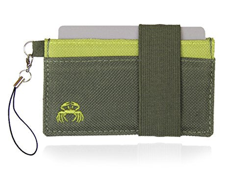 Thin Minimalist Front Pocket Wallet - Credit Card Holder - Small Travel Wallets - Compact Wallets For Men and Women - Carry Cards, Cash, Phone, Keys- Secure Canvas Wallet (Scipio) - color: Scipio
