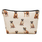 Boxer Dog Makeup Bag, Boxer Lovers Gifts Cosmetic Bag for Women, Dog Mom Lovers Owner Gifts for Women Christmas, Pet Lover Gift Zipper Travel Makeup Pouch for Purse - color: boxer