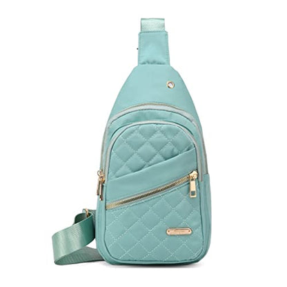 AOSTIHOT Crossbody Small Sling Backpack Sling Bag for Women, Chest Bag Daypack Crossbody for Travel Sport Running Hiking Green - color: Green