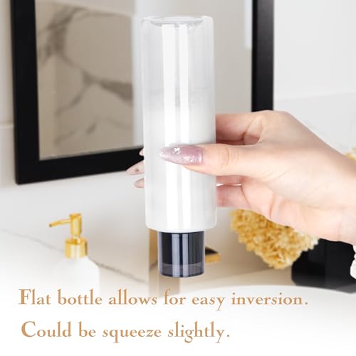 Clear 150ML/5OZ Travel Size Toiletries, 6 Pack Plastic Travel Bottles, Double Leak Proof Travel Size Containers for Shampoo, Lotion, Body Wash, Refillable Empty Travel Bottles with 6pcs Labels - color: Clear, size: 150ml(6pcs)
