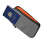 ALPAKA Zip Travel Wallet Grey Axoflux 210D - RFID Passport Holder, Self Locking Zipper Travel Wallet Tear Resistant Material, 4 Pockets and 2 Card Slots - HUB Accessories Compatible - color: Grey