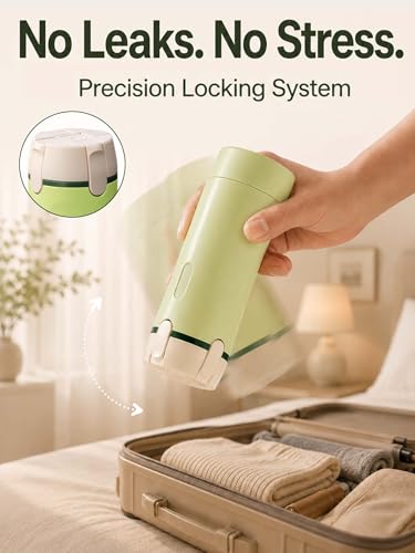 4 in 1 Travel Dispenser Bottle, TSA Approved Leak Proof Refillable Toiletry Containers for Shampoo, Conditioner, Lotion & Skincare – Easy Clean Travel Bottles for Gym, Business - color: Key Lime