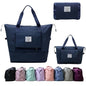 Large Capacity Foldable Travel Bag, Expandable lightweight Carry on Bag, Dry with Wet Separation Spor Duffel Bags (Dark Blue) - color: Dark Blue