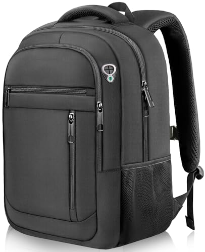 Travel Backpack, Extra Large 45L Travel Backpack for Men & Women, Expandable Laptop Bag, Water Resistant Computer Backpack Fits 18.4 Inch Laptop, Lightweight Daypack for Flight, Black - color: Black, size: 3X-Large