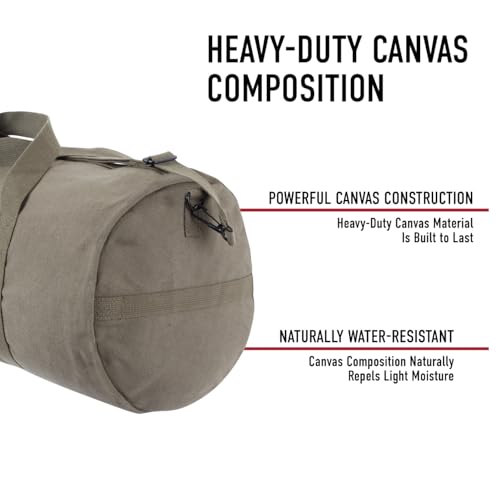 Rothco Heavy-Duty Canvas Shoulder Duffle Bag - Rugged Travel Gym Gear Equipment Bag - color: Smokey Branch Camo, size: 19 Inches