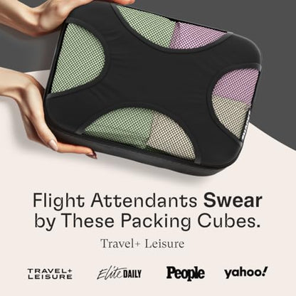 Shacke Packing Cubes for Travel 6 Set - Premium Luggage Organizer Bags - Versatile Travel Organizer for Women and Men - Optimized Packing Bags - Travel Essentials