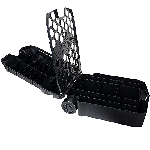 Hot Wheels 100-Car Storage Case – Large Capacity Organizer for 1:64 Die-Cast Vehicles with Handle and Latch, Durable Portable Carrying Case for Kids, Travel, and Toy Car Collectors - style: 100 Car Carry Roller