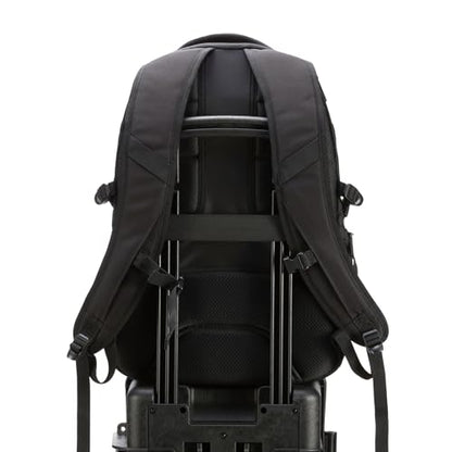Amazon Basics Travel Laptop Backpack with Multiple Pockets and Compartments for 17 in / 43.1 cm Laptop, Water Resistant, Spacious with Padded Shoulder Straps, Black - size: 17"