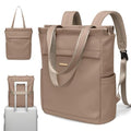 GOLF SUPAGS Convertible Laptop Backpack for Women Casual Daypack Notebook Tote Bag for Work College Travel Leisure (Champagne) - color: Champagne-n