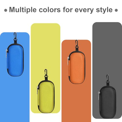 Bukere Double Eyeglasses Case with Adjustable Slots, EVA Hard-shell Travel Dual Glasses Sunglasses Organizer for Men Women - color: Black&black