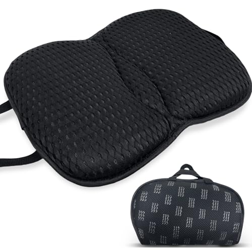 Portable 3D Breathable Seat Cushion – Foldable, Soft & Lightweight for Airplane Travel Stadium Cushion