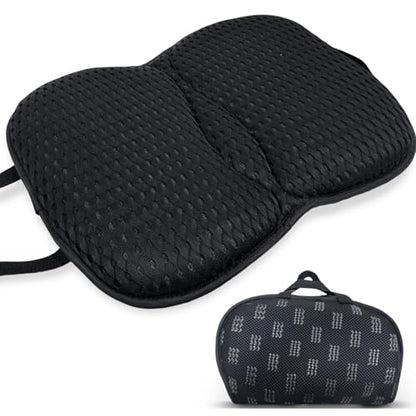 Portable 3D Breathable Seat Cushion – Foldable, Soft & Lightweight for Airplane Travel Stadium Cushion