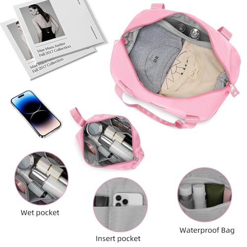 LARVENDER Luggage Sets 5 Piece Hardside Expandable Suitcase with Wheels Lock,PC+ABS Hardside Lightweight Rolling Suitcase for Women and Men,Peach Sparkling - color: Peach Sparkling, size: 5 Piece Set (20/24/28/DB/TB)