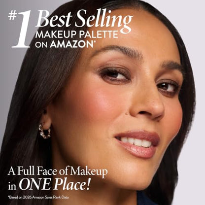 LAURA GELLER NEW YORK Best of the Best Baked Palette – 7-in-1 Full Face Palette – Bronzer, Blush, 2 Highlighters & 3 Eyeshadows – Crease-Proof, Handmade in Italy – Travel-Friendly