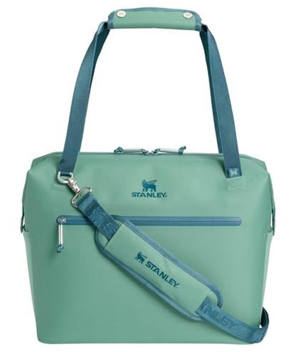 Stanley All Day Julienne Soft Cooler Bag and Lunch Box | Insulated Travel Bag with Zipper | BPA-Free - color: Spring Green, style: Max