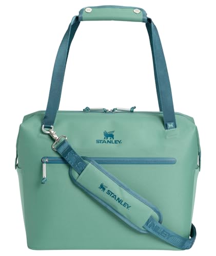 Stanley All Day Julienne Soft Cooler Bag and Lunch Box | Insulated Travel Bag with Zipper | BPA-Free - color: Spring Green, style: Max