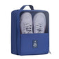 Travel Shoe Bag Holds 3 Pair of Shoes, Hezelf Shoe Storage Pouch for Travel and Daily Use, Travel Suitcase Shoe Organizer, Waterproof - size: Dark Blue