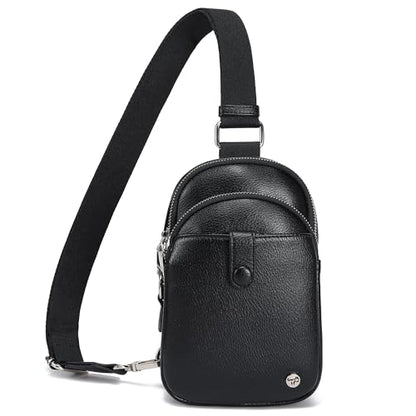 INICAT Anti Theft Crossbody Bags for Women Travel Small Sling Bag Fanny Packs Cross Body Purses Everyday - color: Black Antitheft, size: Large