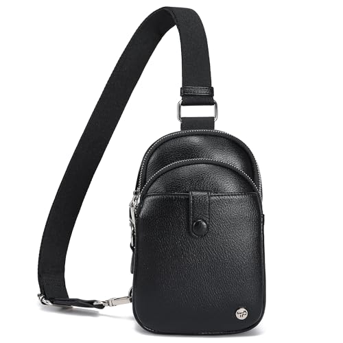 INICAT Anti Theft Crossbody Bags for Women Travel Small Sling Bag Fanny Packs Cross Body Purses Everyday - color: Black Antitheft, size: Large
