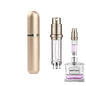 Travel Perfume Bottle Refillable Atomizer - 5ML Pocket Perfume Dispenser, Scent Pump Case, Leakproof Portable Perfume Sprayer for Women and Men (Gold-1) - color: Gold-1